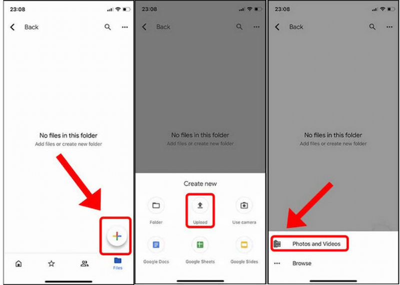Send Via Google Drive