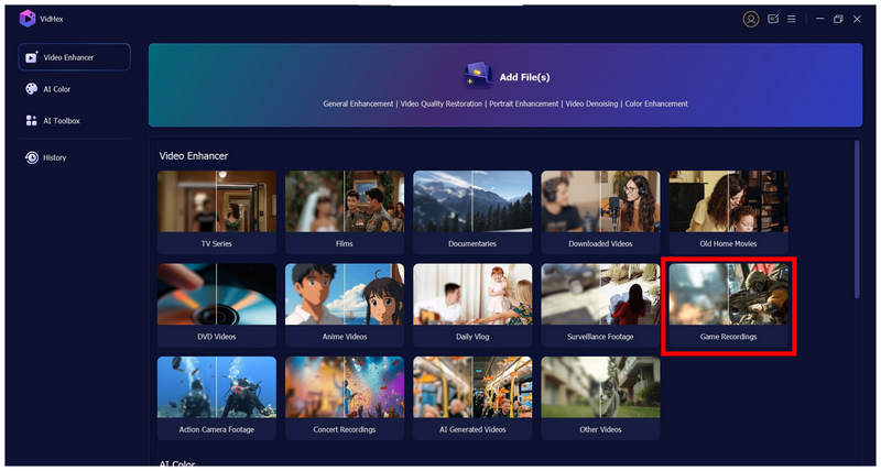 Vidhex Game Recordings