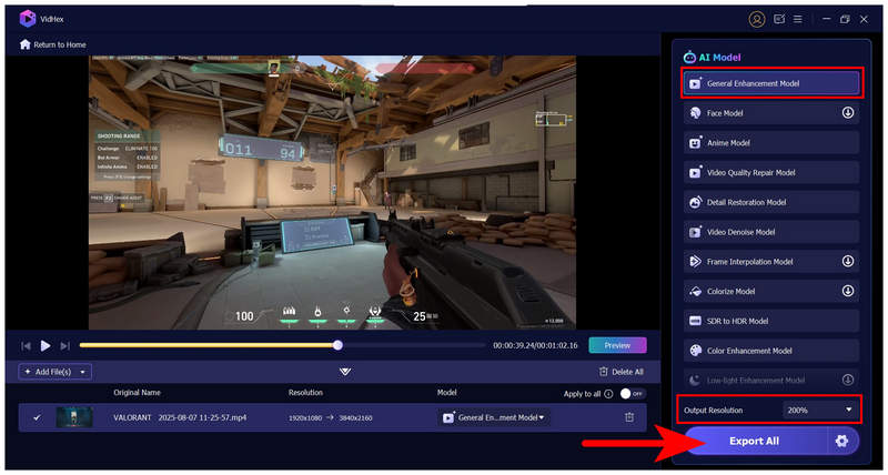 Vidhex General Video Enhancement