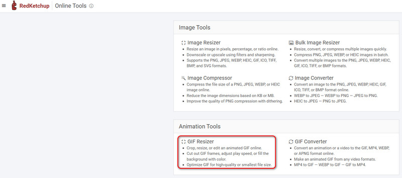 Redketchup Interface