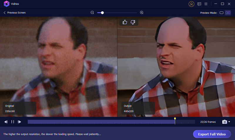 Vidhex Result Preview
