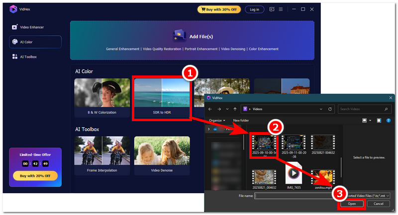 Select Sdr to HD Model