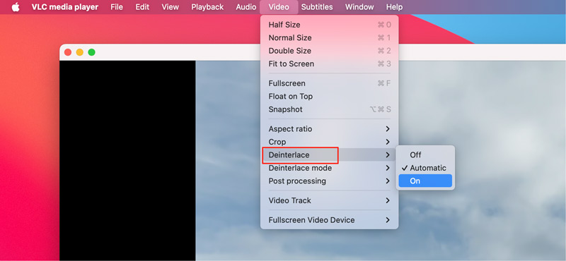 Deinterlace Video in VLC
