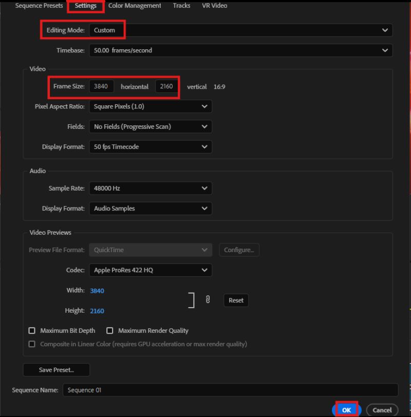 Premiere Pro Parameter
