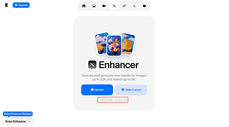 Krea Video Upscaler Enhancer