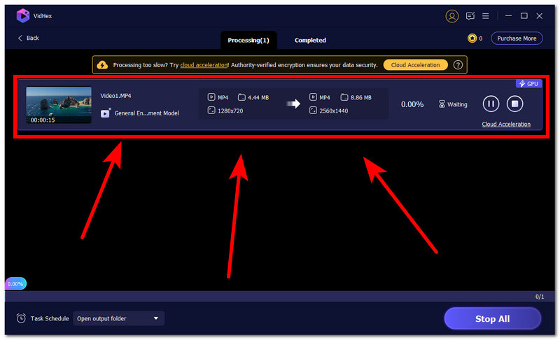 Wait For The Upscaling Process