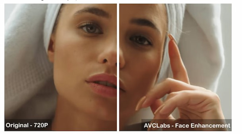Avclabs Video Enhancer AI Face Enhance Feature