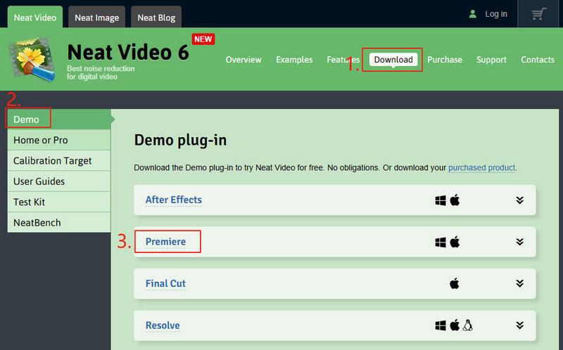 Install Neat Video Denoiser