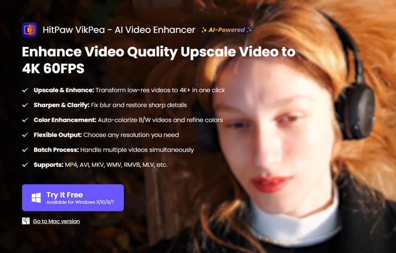 Hitpaw Video Enhancer Interface