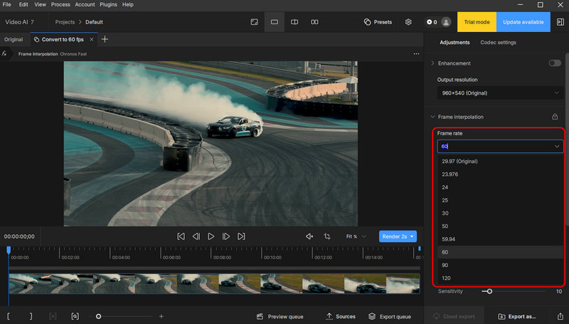 Topaz Video Ai Frame Rate Changing