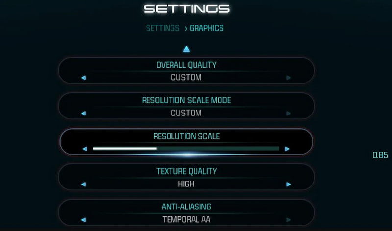 High Setting of Graphics