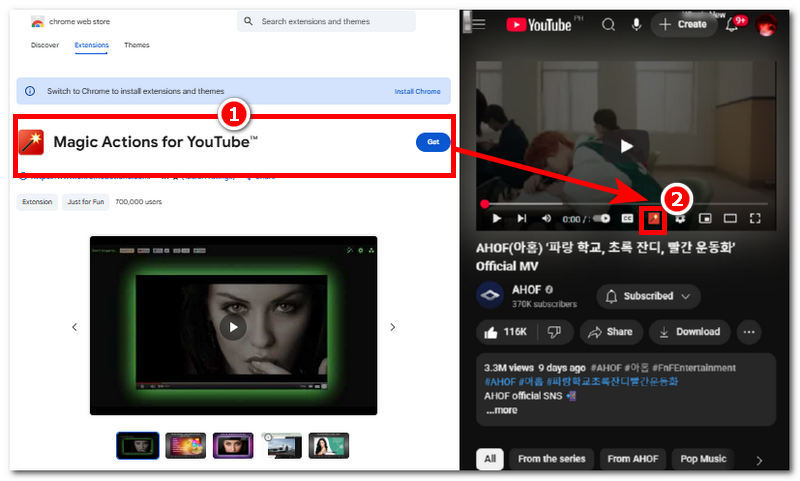 Magic Action For Youtube