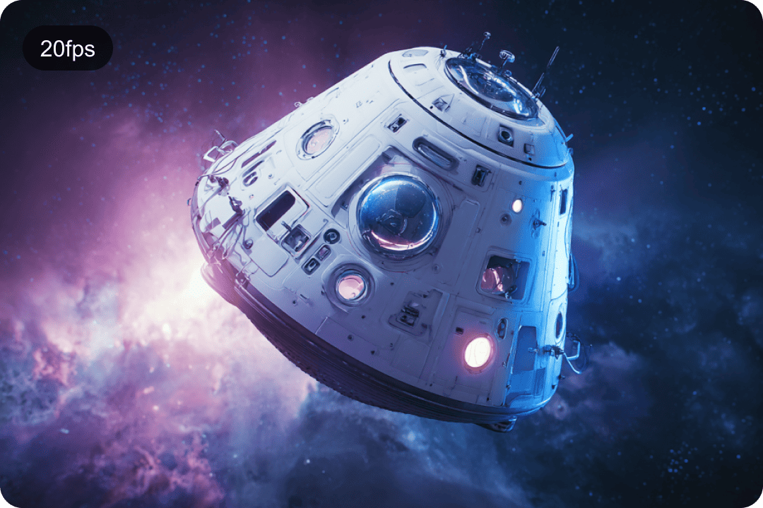 AI Generated Low FPS Video