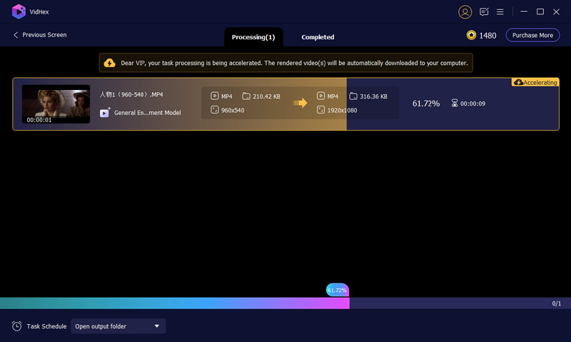 Cloud Acceleration Vidhex