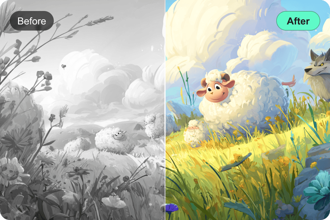 Black and White Animation