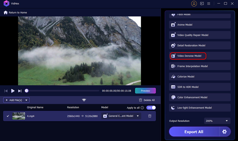 Video Denoiser Select