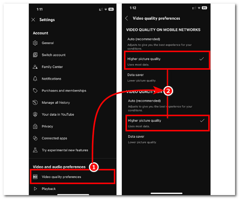 Adjust Video Quality Setting