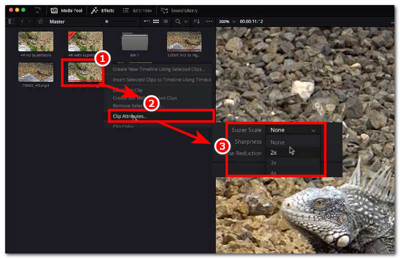 Choose Super Scale Option