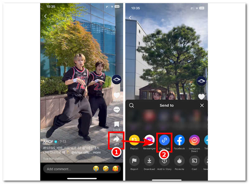 Copy Tiktok Video Link