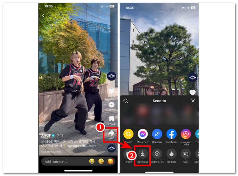 Download Videos Using Tiktok App