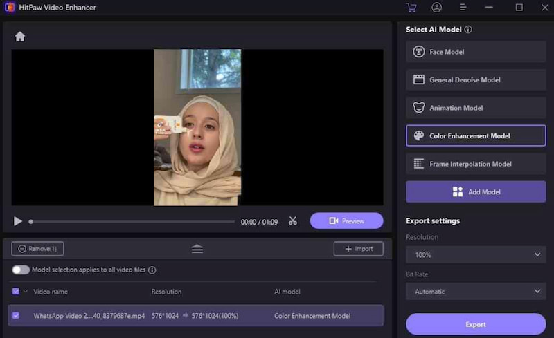 Hitpaw Video Enchancer Enhancement Features
