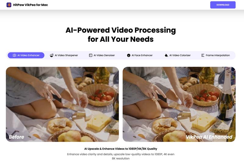 Hitpaw Vikpea AI ideo Enhancer