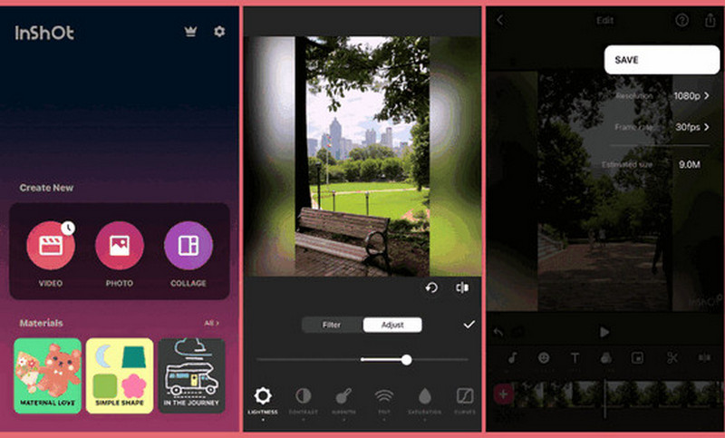 How to Brighten Dark Videos InShot