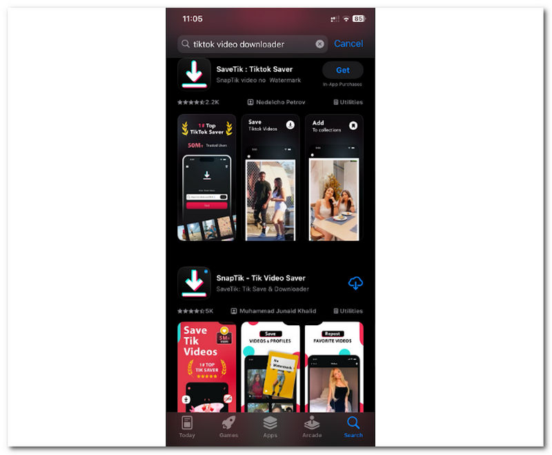 Install Tiktok Video Downloader App