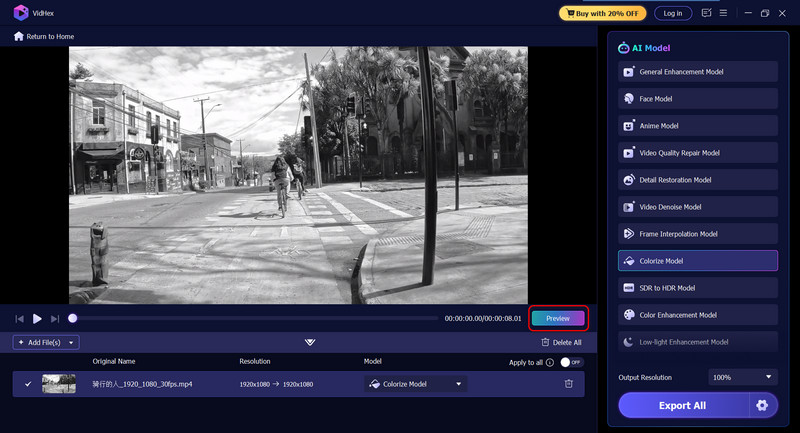 Preview Colorized Effect Vidhex