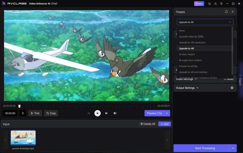 Start Processing Avc