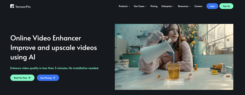 Tensorpix Online- AI Video Enhancer