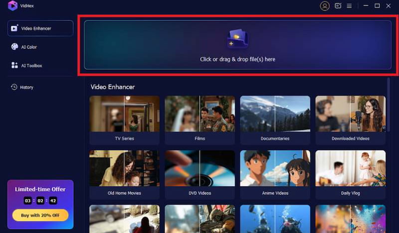 Vidhex Add Media Files