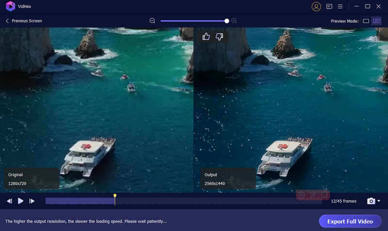 Vidhex Preview Mode