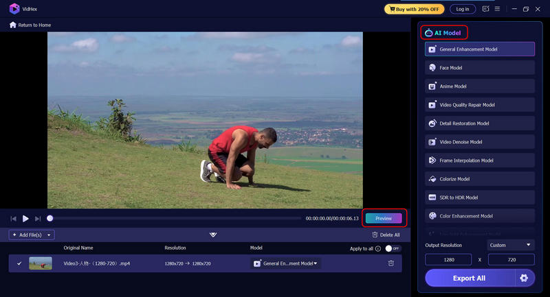 Vidhex Select Ai Model