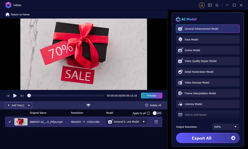 Vidhex Video Enhancer